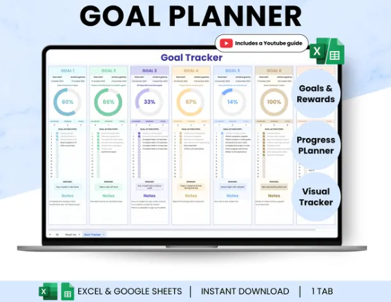 Goal Planner & Tracker | 3 Month Access